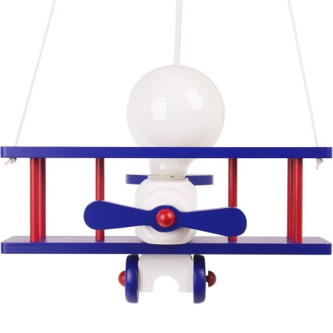 Samolot mały niebiesko-biało-czerwony