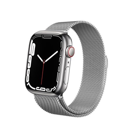 Crong Milano Steel - Pasek ze stali nierdzewnej do Apple Watch 38/40 mm (srebrny)