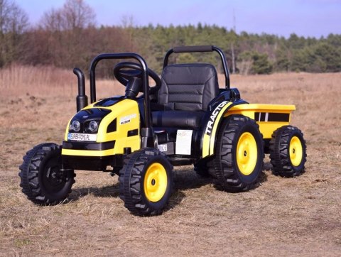 MEGA TRAKTOR Z PRZYCZEPĄ. MIĘKKIE SIEDZENIE, PILOT, RADIO FM/HL388