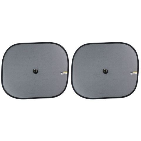 Dunlop - Osłona przeciwsłoneczna na boczne szyby samochodu 36x44 cm 2 szt. (szary)