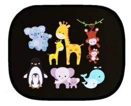 Kurtyna statyczna przeciwsłoneczna osłona okna samochodu zwierzęta zestaw 2 szt.