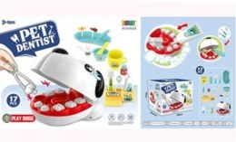 Chory ząbek dentysta zwierząt pies piesek zabawa wylecz zęba nauka weterynarz