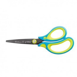 Griffix nożyczki ergonomiczne dla dzieci - neon blue