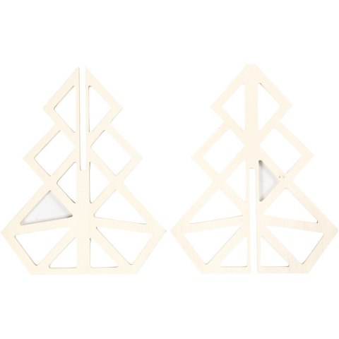 Choinka Geometryczna ze sklejki H: 20 cm