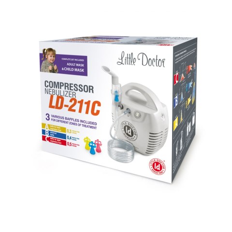 Inhalator tłokowy LD-211C biały