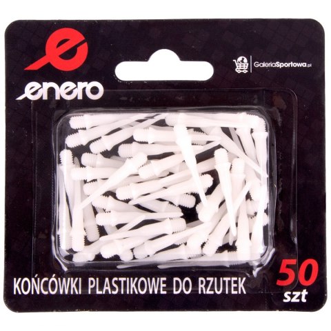 Końcówki do rzutek plastikowe Spare 50szt białe