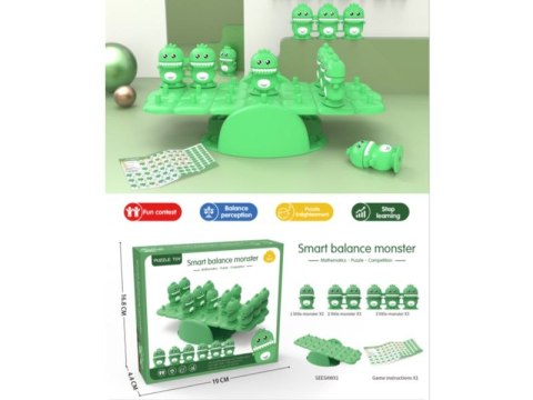 Edukacyjna Gra Matematyczna Logiczna Balansujące Potworki, Równoważnia, Huśtawka MONSTER