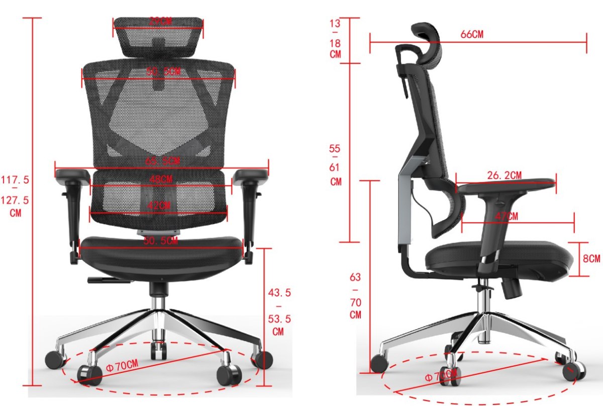Fotel ergonomiczny ANGEL biurowy obrotowy Dakota 2.0