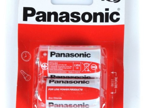 Bateria Cynkowo-węglowa Panasonic 1,5V R14 - Blister 2 Sztuki