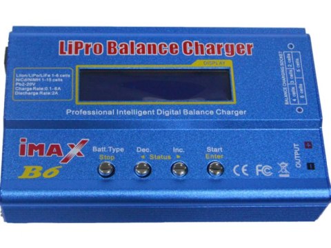 Ładowarka Imax B6 80W 6A + adaptery