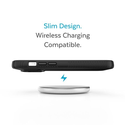 Speck Presidio2 Grip - Etui iPhone 14 Pro Max z powłoką MICROBAN (Black / Black / White)
