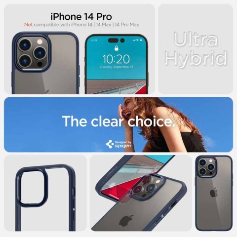Spigen Ultra Hybrid - Etui do Apple iPhone 14 Pro (Granatowy)