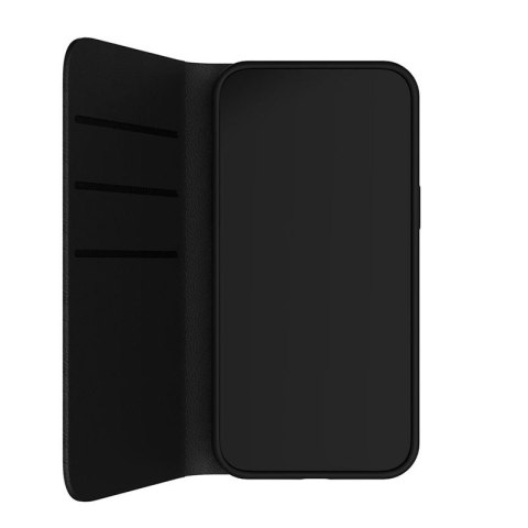 Moshi Overture MagSafe - Skórzane etui 3w1 z klapką iPhone 14 (Black)