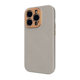 Moshi Napa Slim MagSafe - Skórzane etui iPhone 14 Pro Max (Serene Gray)