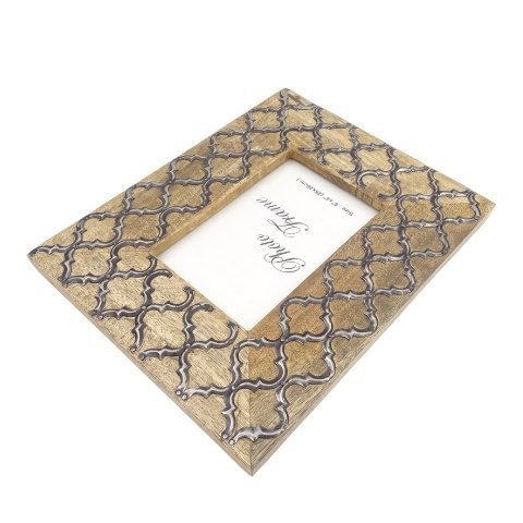 Drewniana ramka na zdjęcia - A-1133 - koniczynka marokańska