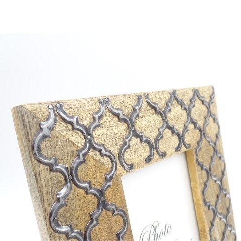 Drewniana ramka na zdjęcia - A-1133 - koniczynka marokańska