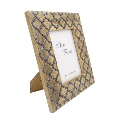 Drewniana ramka na zdjęcia - A-1155- koniczynka marokańska pod format zdjęcia 13x18cm