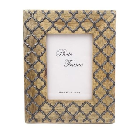 Drewniana ramka na zdjęcia - A-1155- koniczynka marokańska pod format zdjęcia 13x18cm