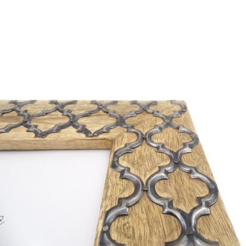 Drewniana ramka na zdjęcia - A-1155- koniczynka marokańska pod format zdjęcia 13x18cm