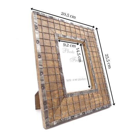 Drewniana ramka na zdjęcia - A-1638; format zdjęcia: 10x15cm
