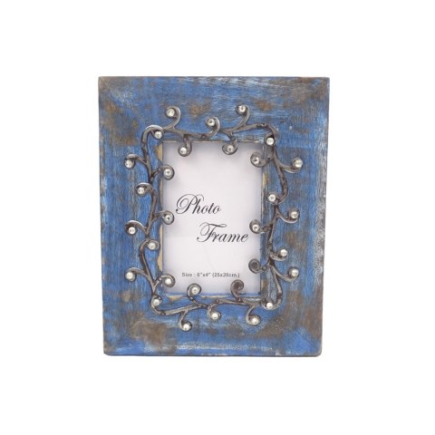 Drewniana ramka na zdjęcia Blue - 28892 - format 15x10cm
