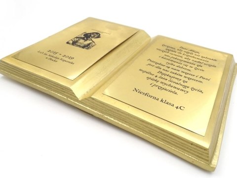 Srebrna księga na życzenia - prezent dla nauczyciela - MT2012s