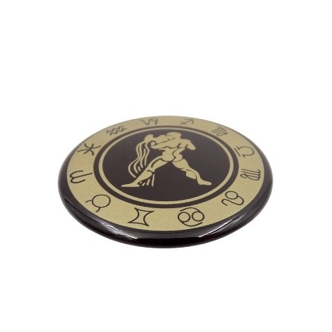 Wodnik - znak zodiaku - magnes; metal emaliowany