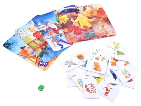 Jawa Edukacyjna gra dla przedszkolaków 4 PORY ROKU układanka memory GR0385