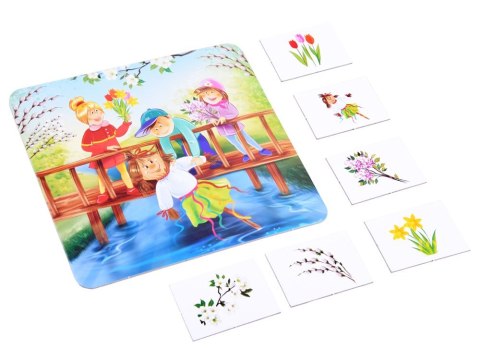 Jawa Edukacyjna gra dla przedszkolaków 4 PORY ROKU układanka memory GR0385