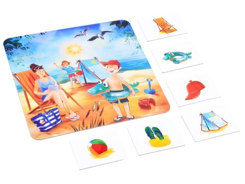Jawa Edukacyjna gra dla przedszkolaków 4 PORY ROKU układanka memory GR0385