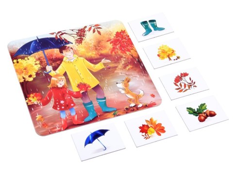 Jawa Edukacyjna gra dla przedszkolaków 4 PORY ROKU układanka memory GR0385