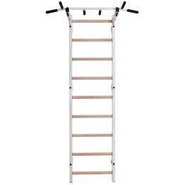Drabinka gimnastyczna drewniano metalowa z metalowym drążkiem BenchK 311W
