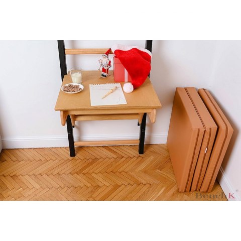 Materac gimnastyczny składany 180cm BenchK brązowy