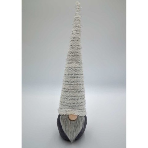 Skrzat z długą białą czapką 10x9x42CM i świecącym noskiem LED