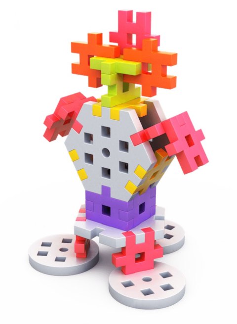 Klocki Meli Constructor Pink Travel Box 1000 el.