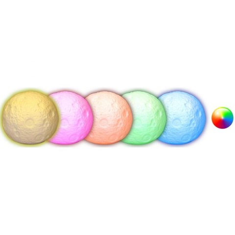 LAMPKA DEKORACYJNA KSIĘŻYC ŚR 11,5CM RGB