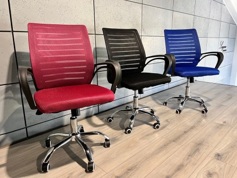 Fotel obrotowy do biurka ARNO BURGUNDY