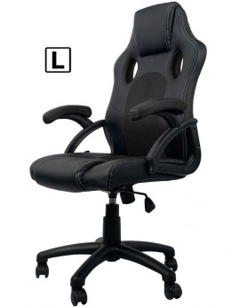 Fotel obrotowy do biurka CARRERA L BLACK PU