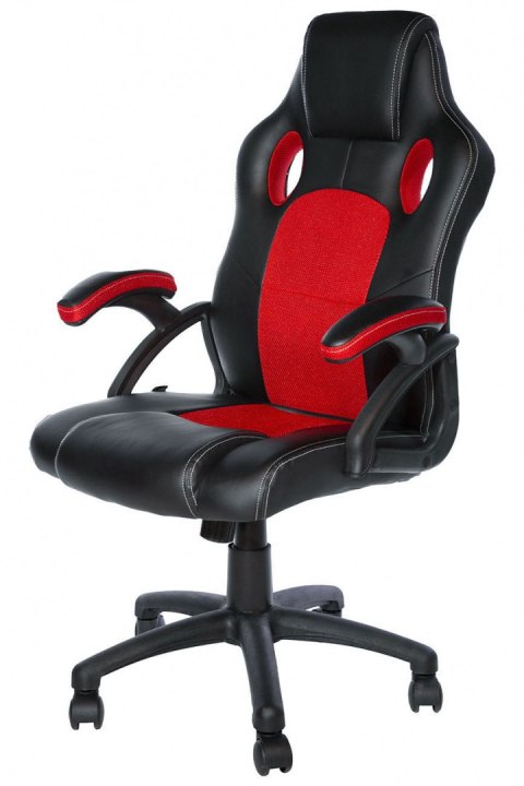 Fotel obrotowy do biurka CARRERA L RED PU