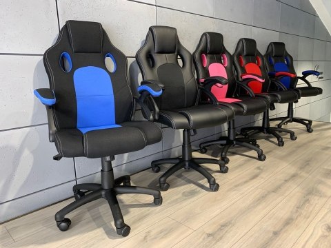 Fotel obrotowy do biurka CARRERA M BLUE FABRIC