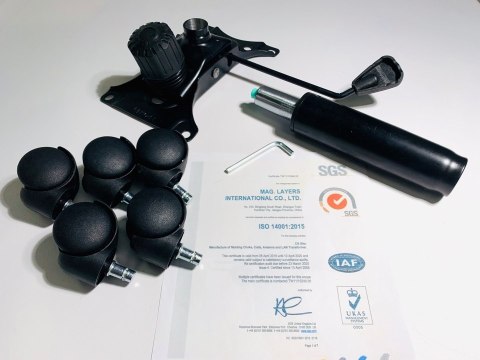 Fotel obrotowy do biurka CARRERA M BLUE FABRIC