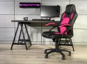 Fotel obrotowy do biurka CARRERA M PINK PU