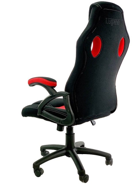 Fotel obrotowy do biurka CARRERA M RED FABRIC