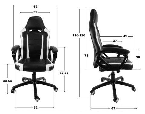 Fotel obrotowy do biurka HELLCAT FABRIC