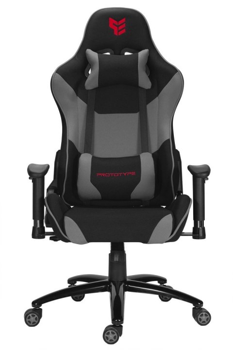 Fotel obrotowy gamingowy GTS GREY FABRIC XL