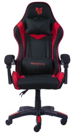 Fotel obrotowy gamingowy HERO RED FABRIC