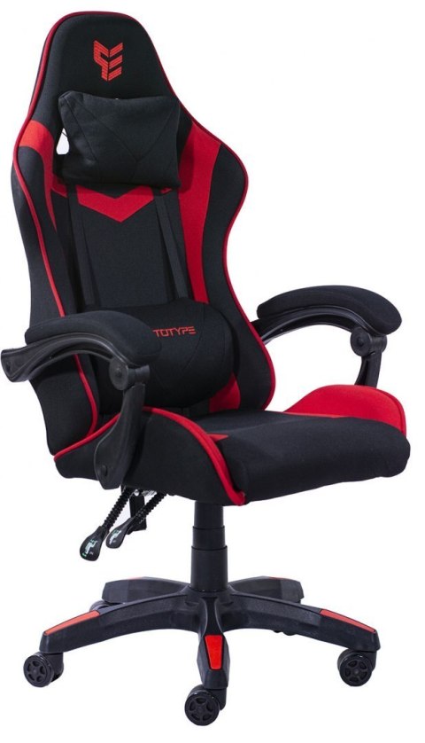 Fotel obrotowy gamingowy HERO RED FABRIC