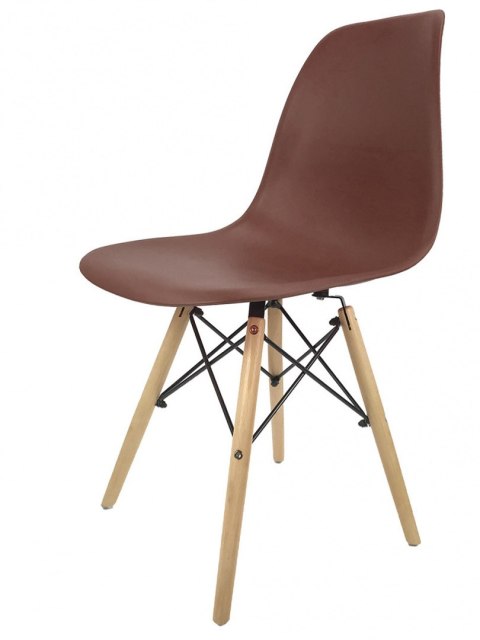 Krzesło skandynawskie IMPERIA BROWN