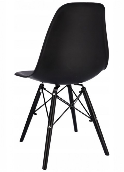 Krzesło skandynawskie IMPERIA NERO SMOKE