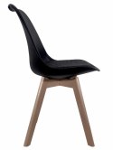 Krzesło skandynawskie MONZA BLACK Pro - Black Fabric V